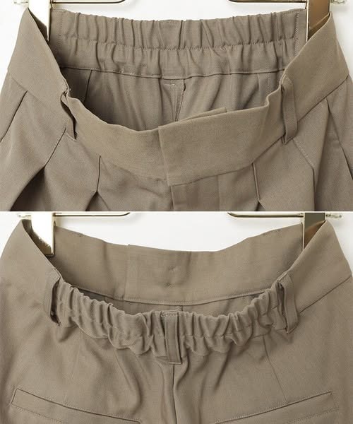 【Alma Design】日系雙褶高腰斜紋垂墜寬褲 (M-L)