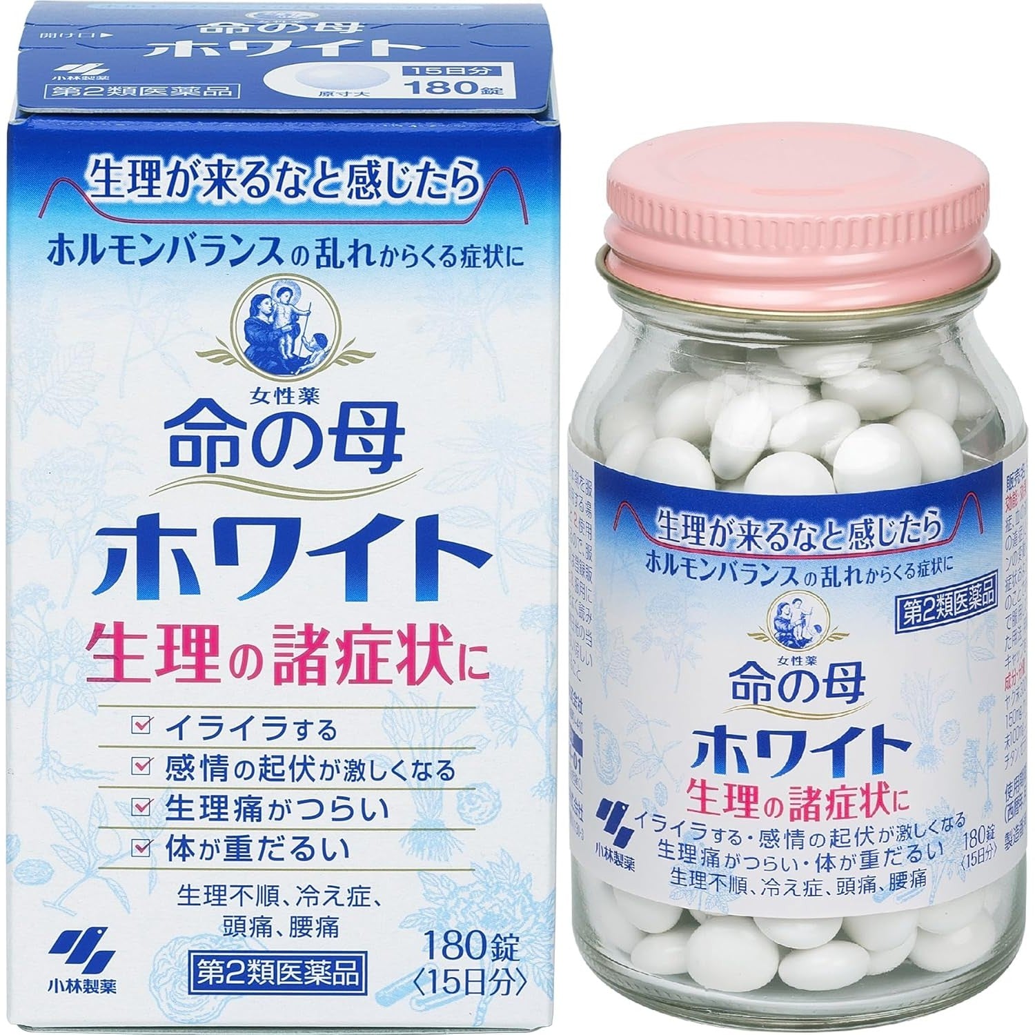 小林製藥 命之母白色款｜改善生理期不適 經痛、月經不調專用藥 ;84粒／180粒／360粒 Japan E-Shop