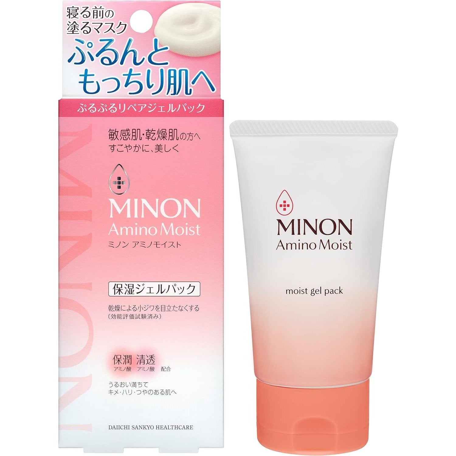 轉季救星!!!!! Minon Moist Gel Pack 氨基酸彈力修護凝膠面膜60g Japan E-Shop