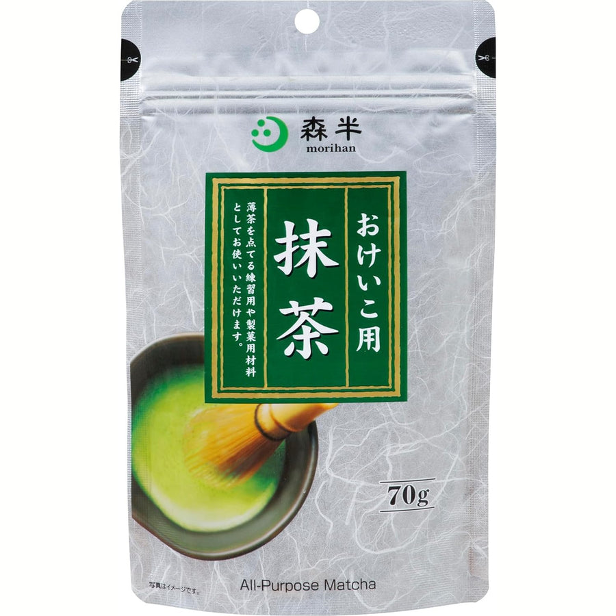 日本 森半 宇治抹茶 おけいこ用 70g：茶道入門與烘焙日常的應援首選 Japan E-Shop
