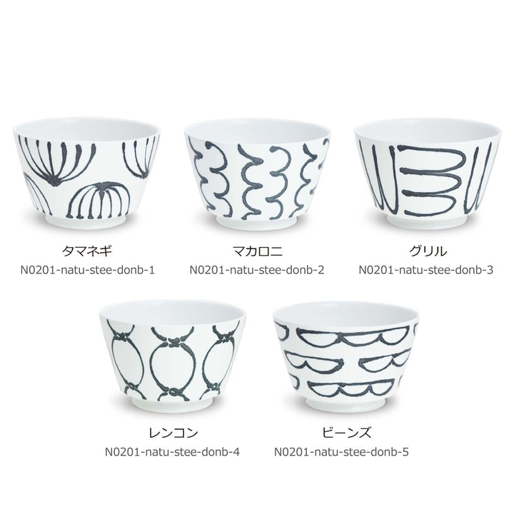 natural69 鋼線紋丼碗 波佐見燒 日本製 三款花紋 Japan E-Shop