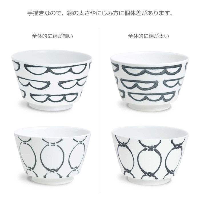 natural69 鋼線紋丼碗 波佐見燒 日本製 三款花紋 Japan E-Shop