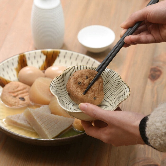 natural69 粉引釉六方押小鉢 波佐見燒 日本製 五款花紋 Japan E-Shop