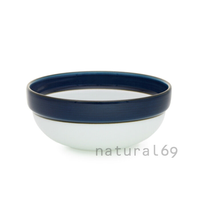 白山陶器 波佐見燒多用碗 4號 藍邊系列 日本製 Japan E-Shop