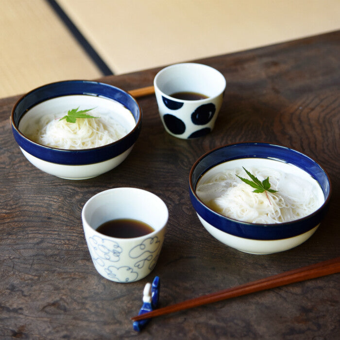 白山陶器 繽紛藍 5號碗 波佐見燒日本製餐碗