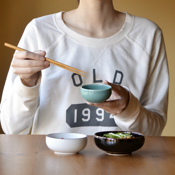 白山陶器 豆鉢 白磁千段 波佐見燒小鉢