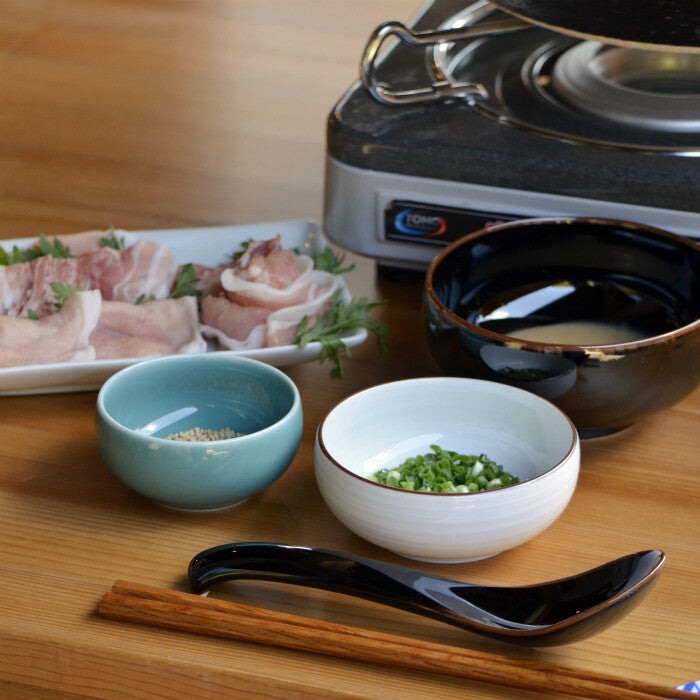 白山陶器 千段紋豆碗 波佐見燒 日本製 白磁 Japan E-Shop