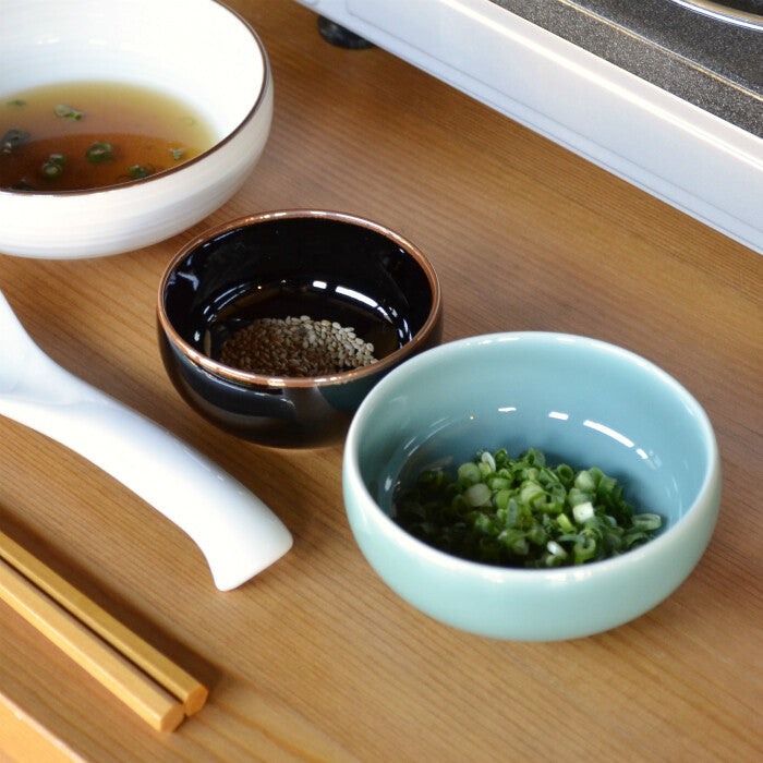 白山陶器 豆碗 波佐見燒 日本製 天目青磁雙色 Japan E-Shop