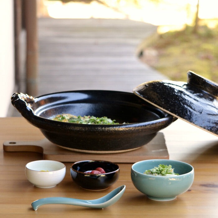 白山陶器 豆碗 波佐見燒 日本製 天目青磁雙色 Japan E-Shop