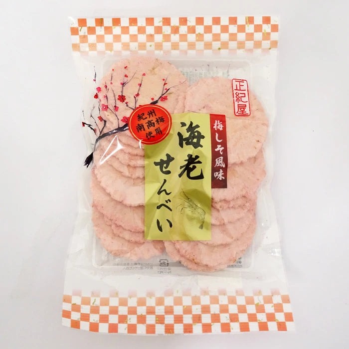 正紀屋 和歌山紀州南高梅蝦餅 90g 梅子紫蘇風味 爽脆開胃 必買零食 Japan E-Shop
