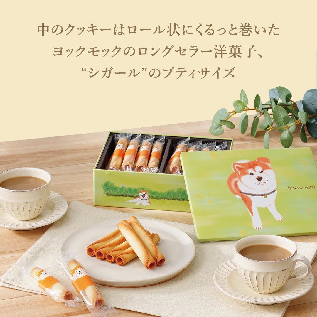 YOKU MOKU 八公限定版 雪茄蛋捲 16入禮盒 忠犬小八 涉谷限定 奶油餅乾 伴手禮 Japan E-Shop