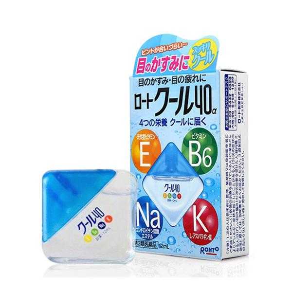 樂敦 ROHTO COOL 40α 維他命舒緩滴眼液 眼藥水 清涼度5 12ml Japan E-Shop