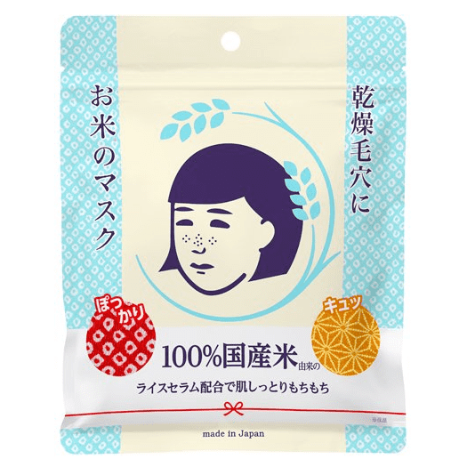 面膜 石澤研究所 毛穴撫子 大米面膜 緊緻 保濕 10枚 japan e-shop