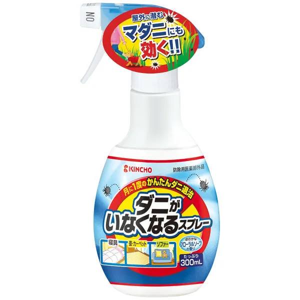 家居用品, 除螨 KINCHO除螨蟲虱子蜱蟲跳蚤臭蟲噴霧300ml Kincho japan e-shop