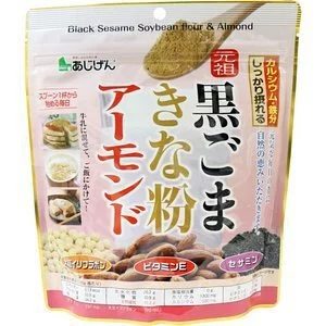 飲料 元祖 黑芝麻大豆杏仁粉 黑芝麻杏仁粉 不含糖 抑制膽固醇 改善虛寒 300g Japan Shop NZ japan e-shop