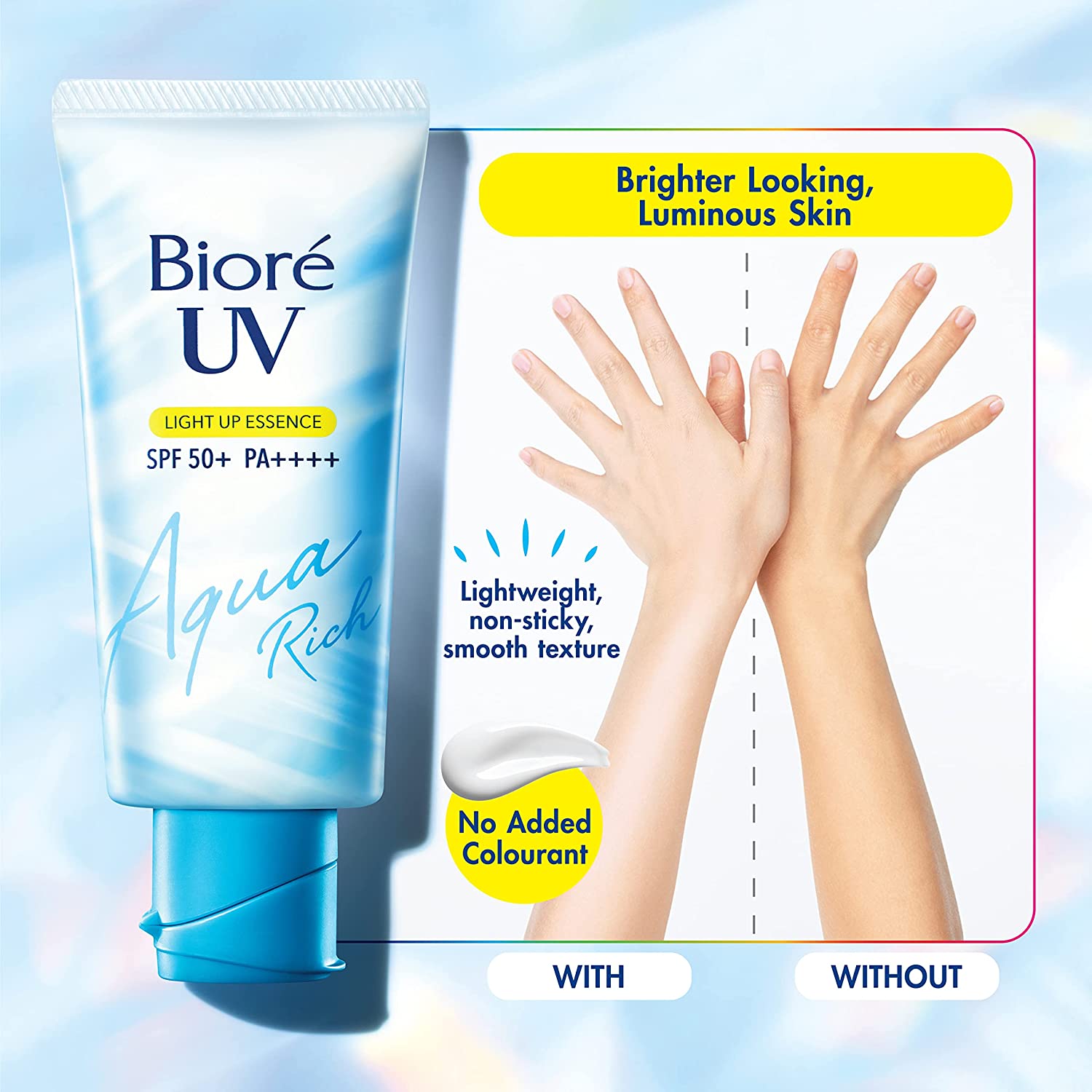 防曬霜 花王「Biore含水防曬幻光水凝乳 SPF50+PA++++ 2021上半年最佳防曬品TOP1 Biore 