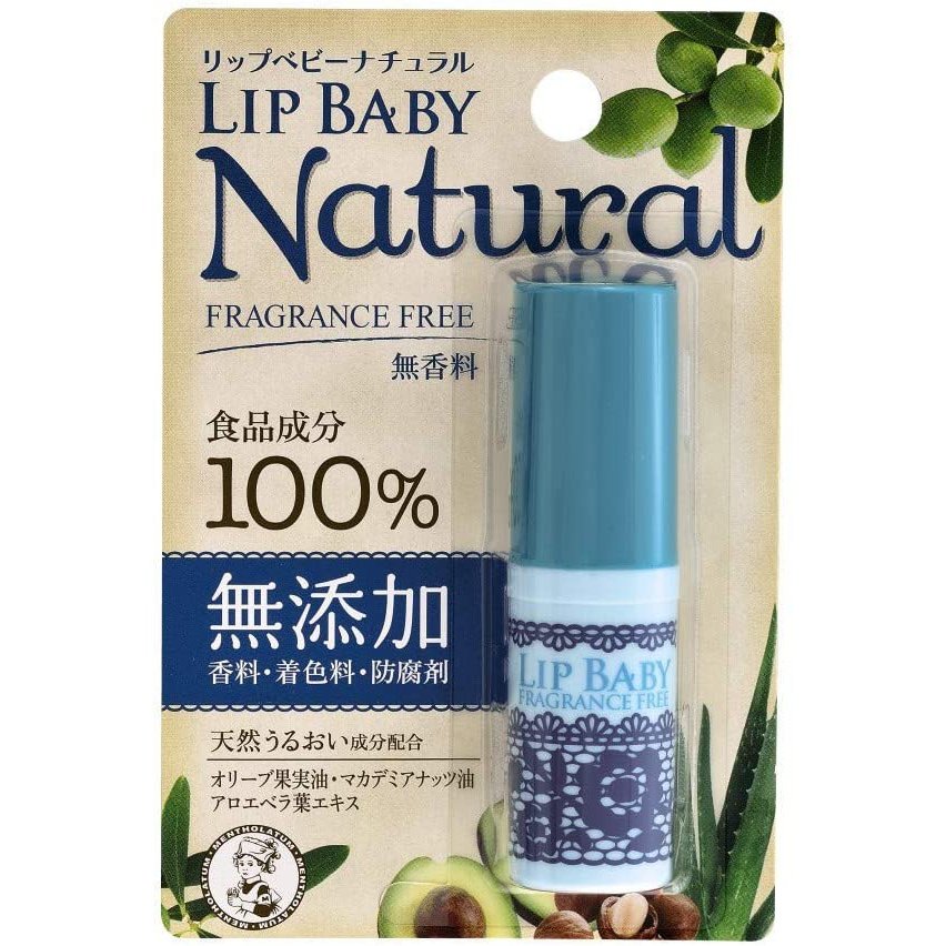 唇膏 LDK毒蛇雜志推薦 保濕力度A+級別 曼秀雷敦 Lip Baby 溫和純淨潤唇膏-無香料 曼秀雷敦 