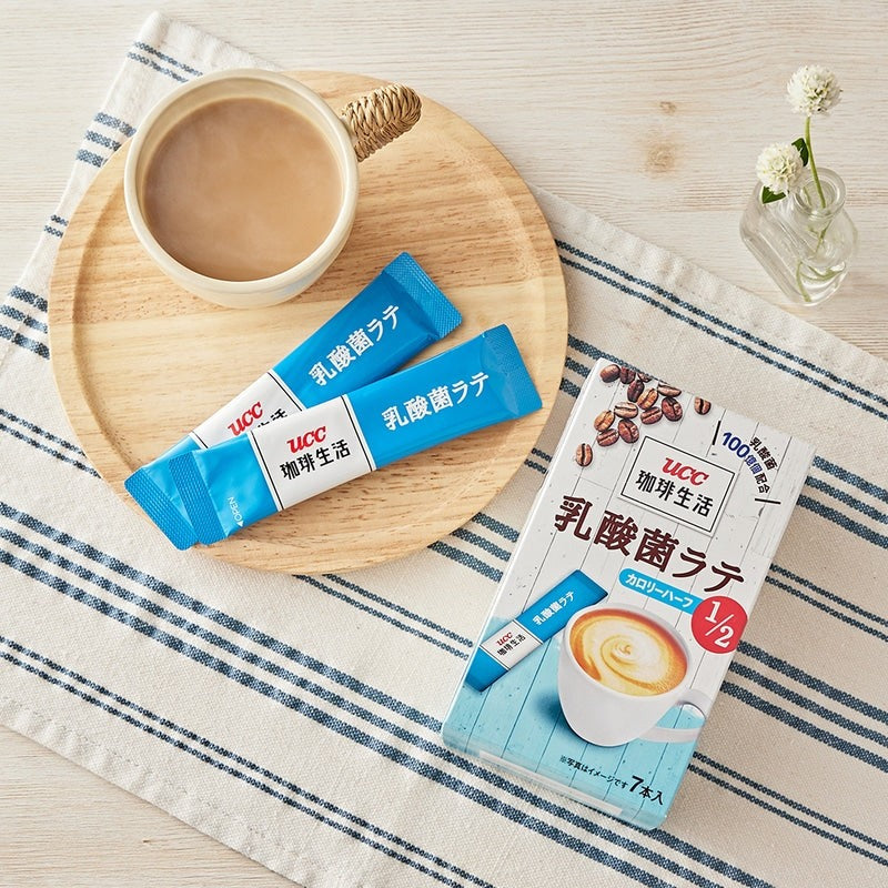 飲料 UCC 含乳酸菌即沖拿鐵 1/2熱量 一包 7 杯，共 6 包 UCC 