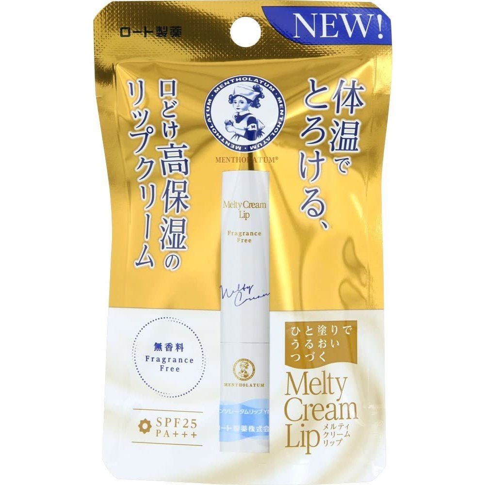 唇膏 曼秀雷敦 MENTHOLATUM Melty 高保濕潤唇膏/護唇膏 SPF25/PA+++防曬 3款選 曼秀雷敦 