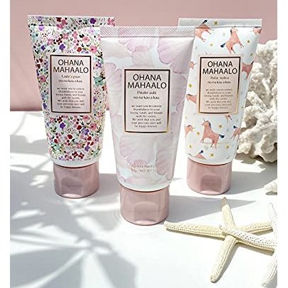 護手霜 日本夢幻 少女粉 OHANA MAHAALO 療癒護手霜 50g 三種香味選擇👍 不含防腐劑 OHANA MAHAALO 