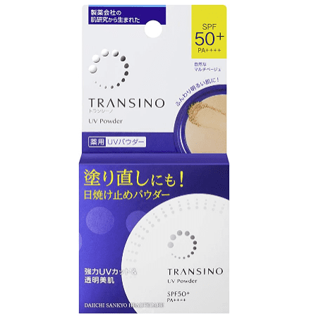 粉餅 Transino第一三共 美白防曬UV蜜粉餅SPF50 PA++++12g 粉質細膩 敏感肌可用 TRANSINO 
