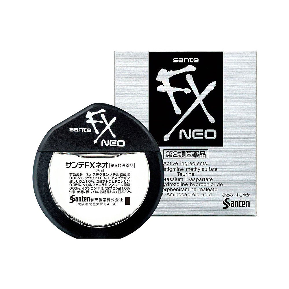 眼藥水 Santen 參天 FX Neo 清涼去紅血絲眼藥水 12ml 清涼度5級 japan e-shop