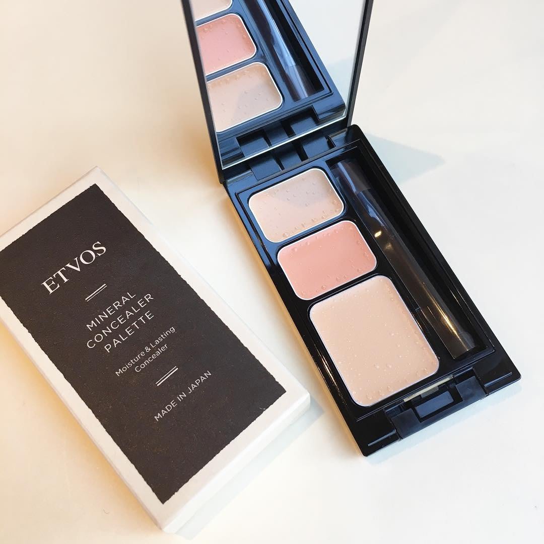 遮瑕 ETVOS 礦物三色遮瑕盤 SPF36 PA+++ 天然礦物成分及草本植物油成分 敏感肌可用 japan e-shop